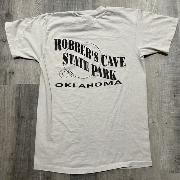 VTG Robbers Cave Oklahoma Harley Owners Group 2nd Rally Motorcycle Biker Shirt - Picture 2 of 4